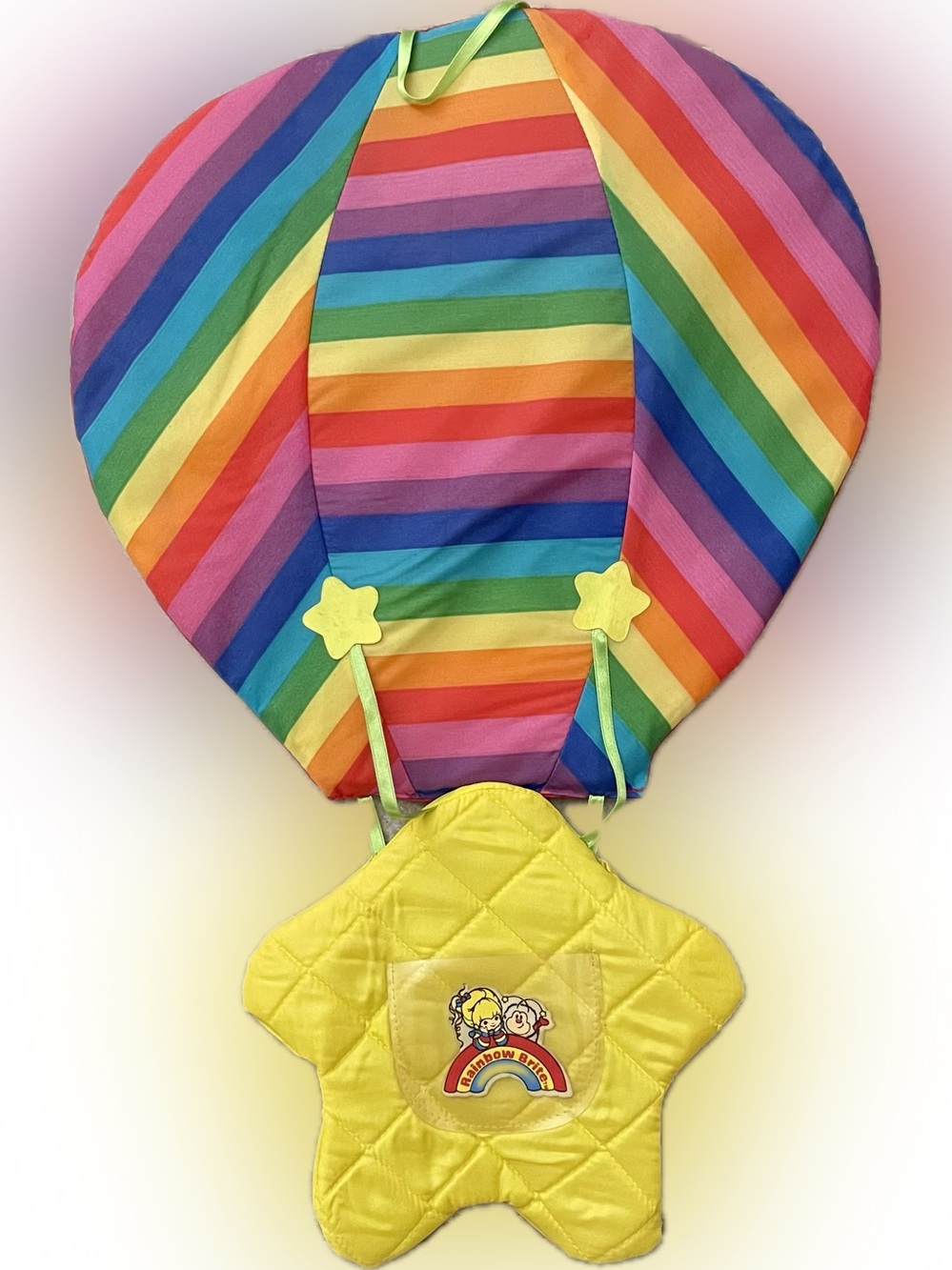 Vintage Rainbow Brite Color Pockets Hot Air Star Balloon 1983 Door Hanger Toy